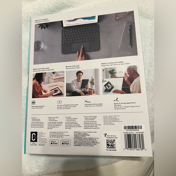 Logitech combo touch iPad Pro 11 inch (1st, 2nd, 3rd generation) keyboard case - Picture 6 of 6